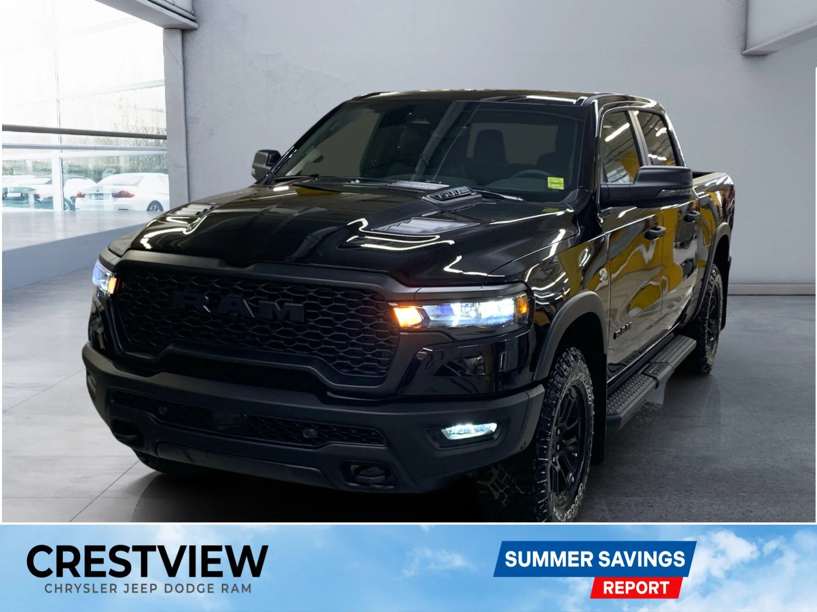 New 2026 Diamond Black Crystal Pearl Ram Rebel image 1