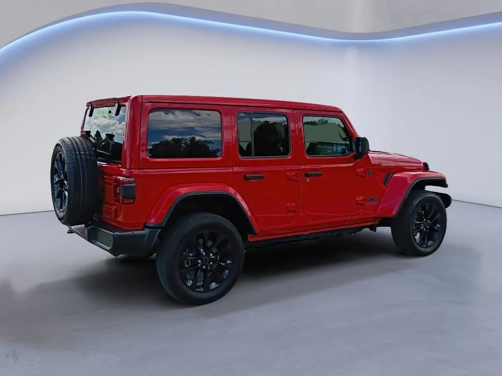 Used 2025 Firecracker Red Clearcoat Jeep Sahara image 6
