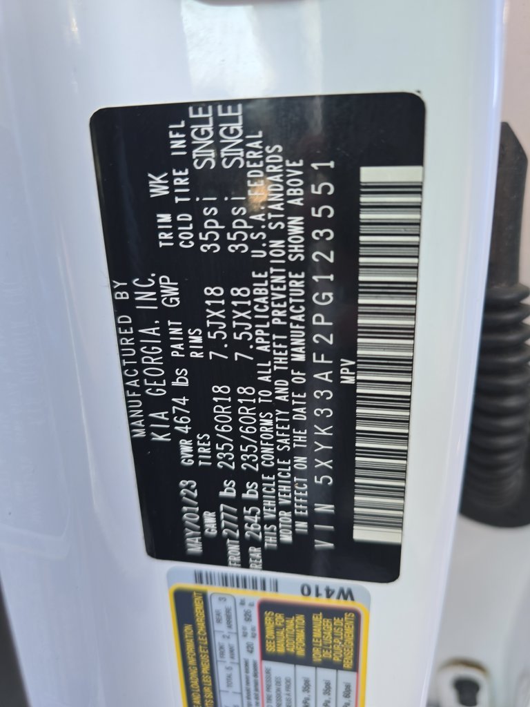 Used 2023 White Kia EX image 26