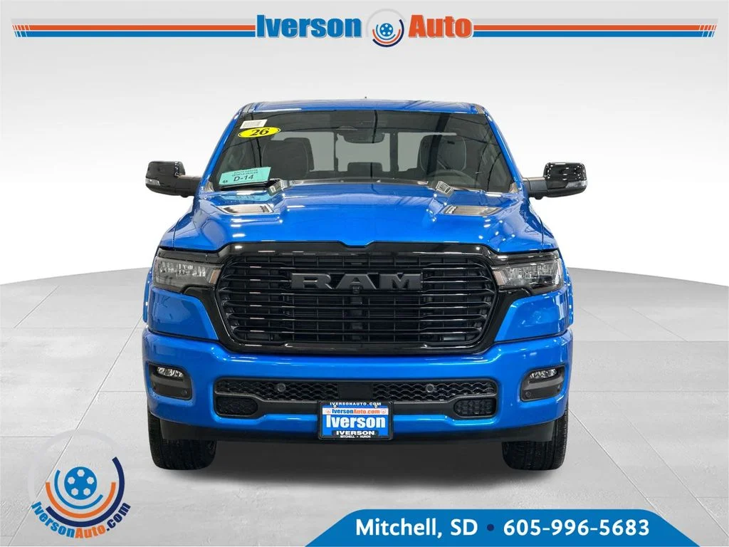 New 2026 Hydro Blue Pearl-Coat Exterior Paint RAM Laramie image 2