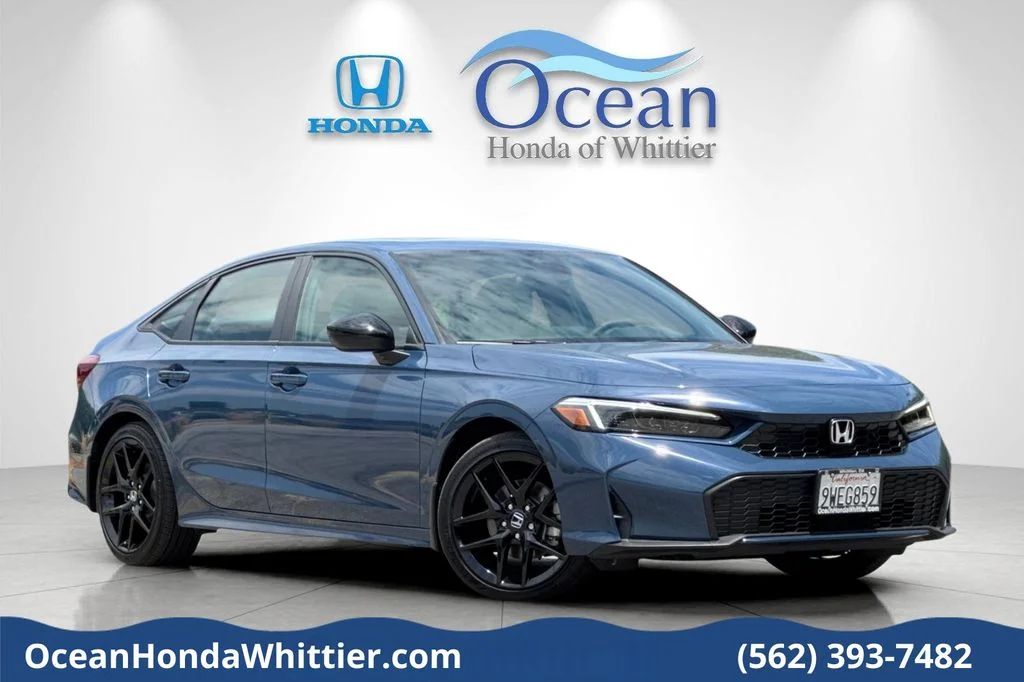 Certified Used 2025 Blue Lagoon Pearl Honda Sport image 1