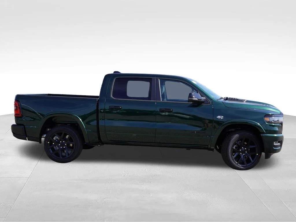 New 2026 Serrano-Green Metallic Exterior Paint RAM Laramie image 2