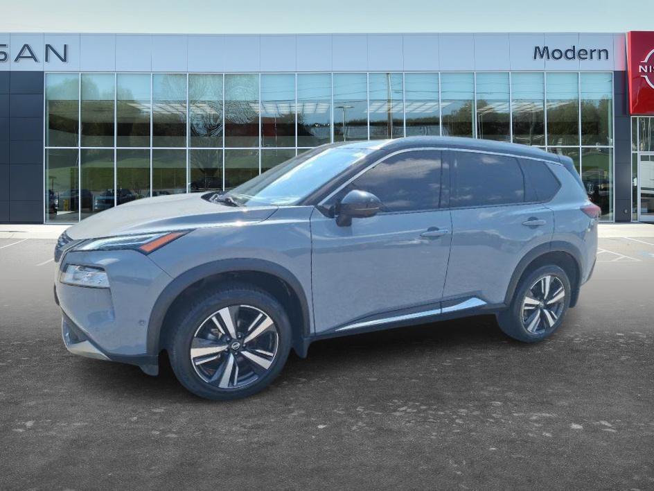 Certified Used 2021 Boulder Gray Pearl/Super Black Nissan Platinum image 1