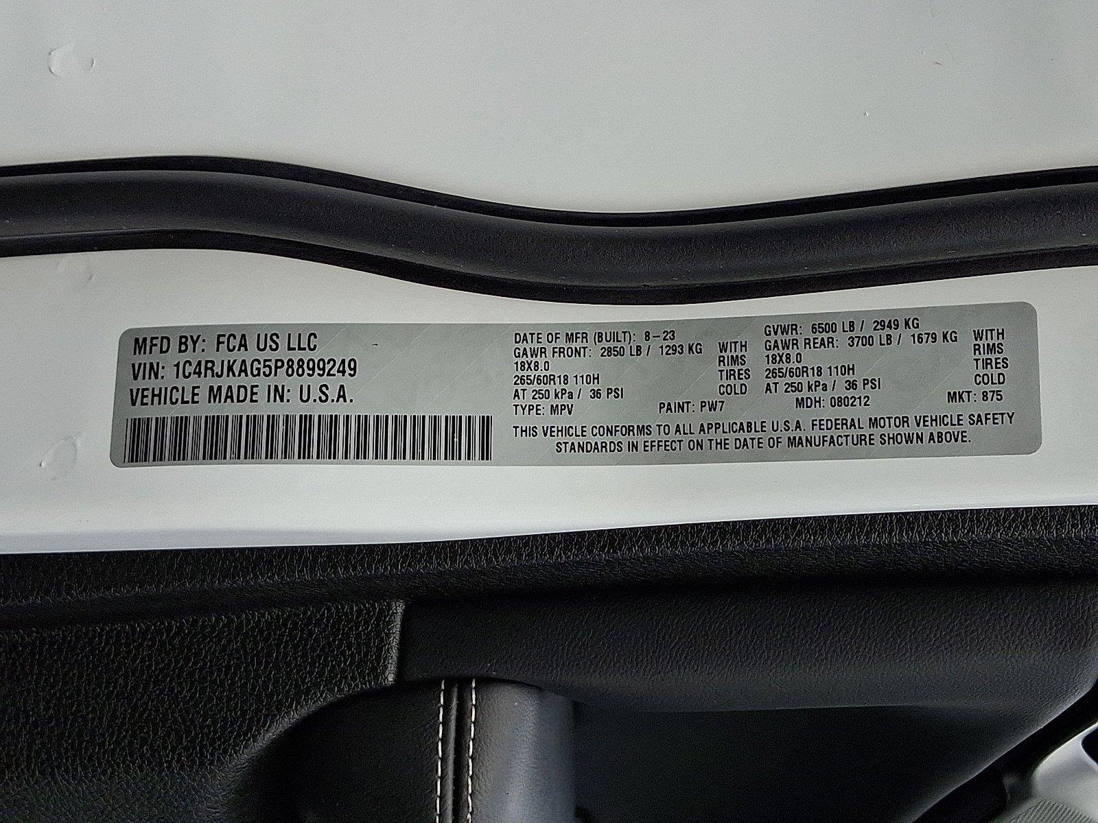 Certified Used 2023 Bright White Clearcoat Jeep Laredo X image 26