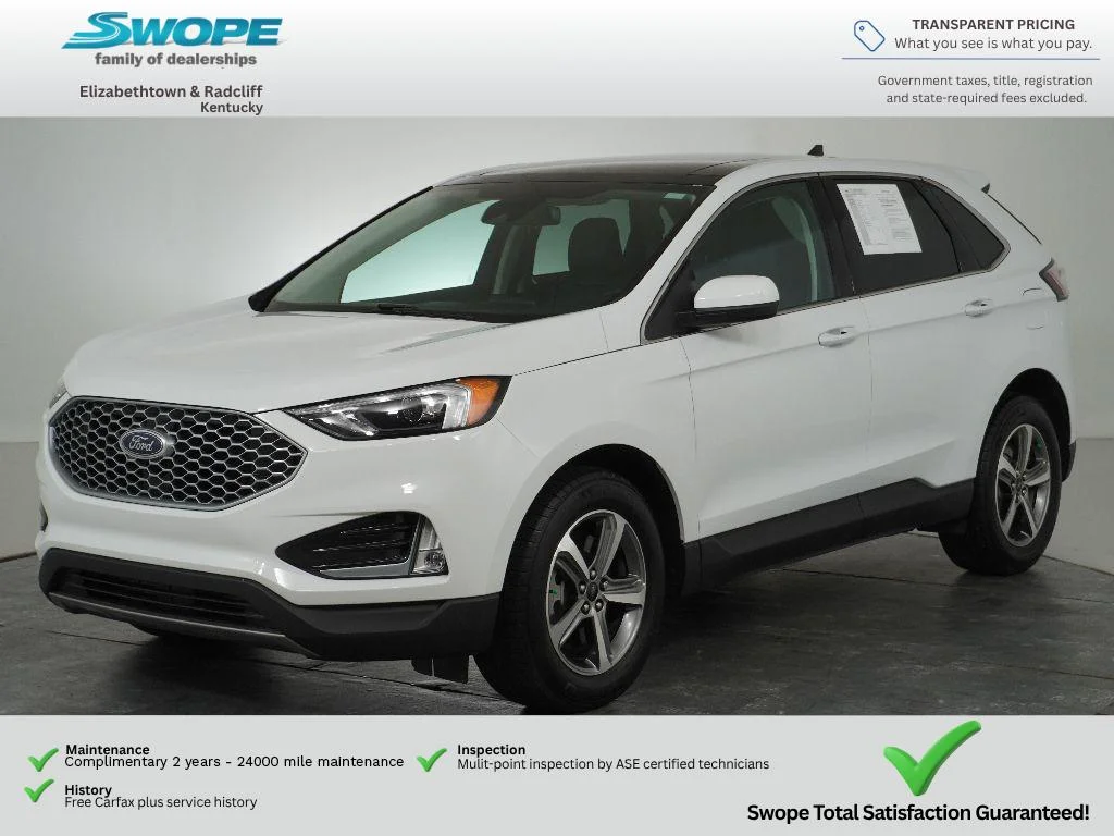 Certified Used 2023 OXFORD WHITE Ford SEL image 7
