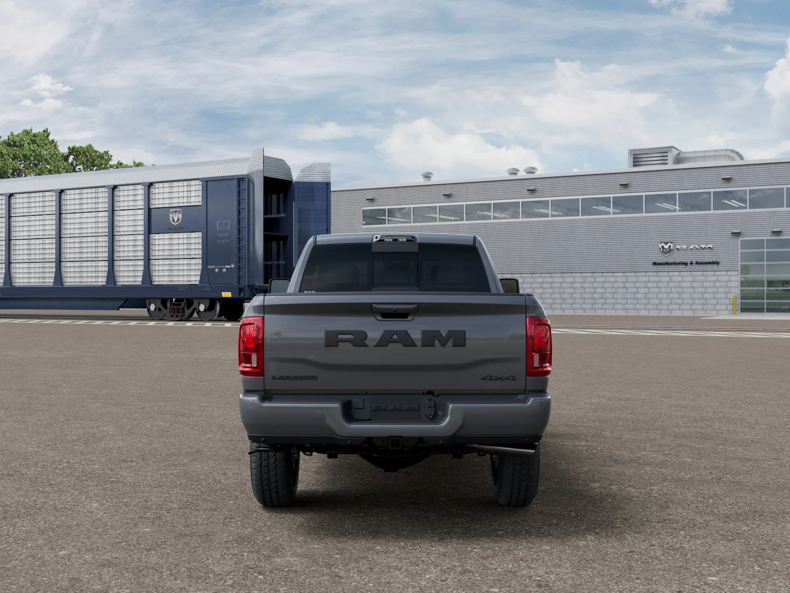 New 2026 Ceramic Gray Clear-Coat Exterior Paint RAM Laramie image 8