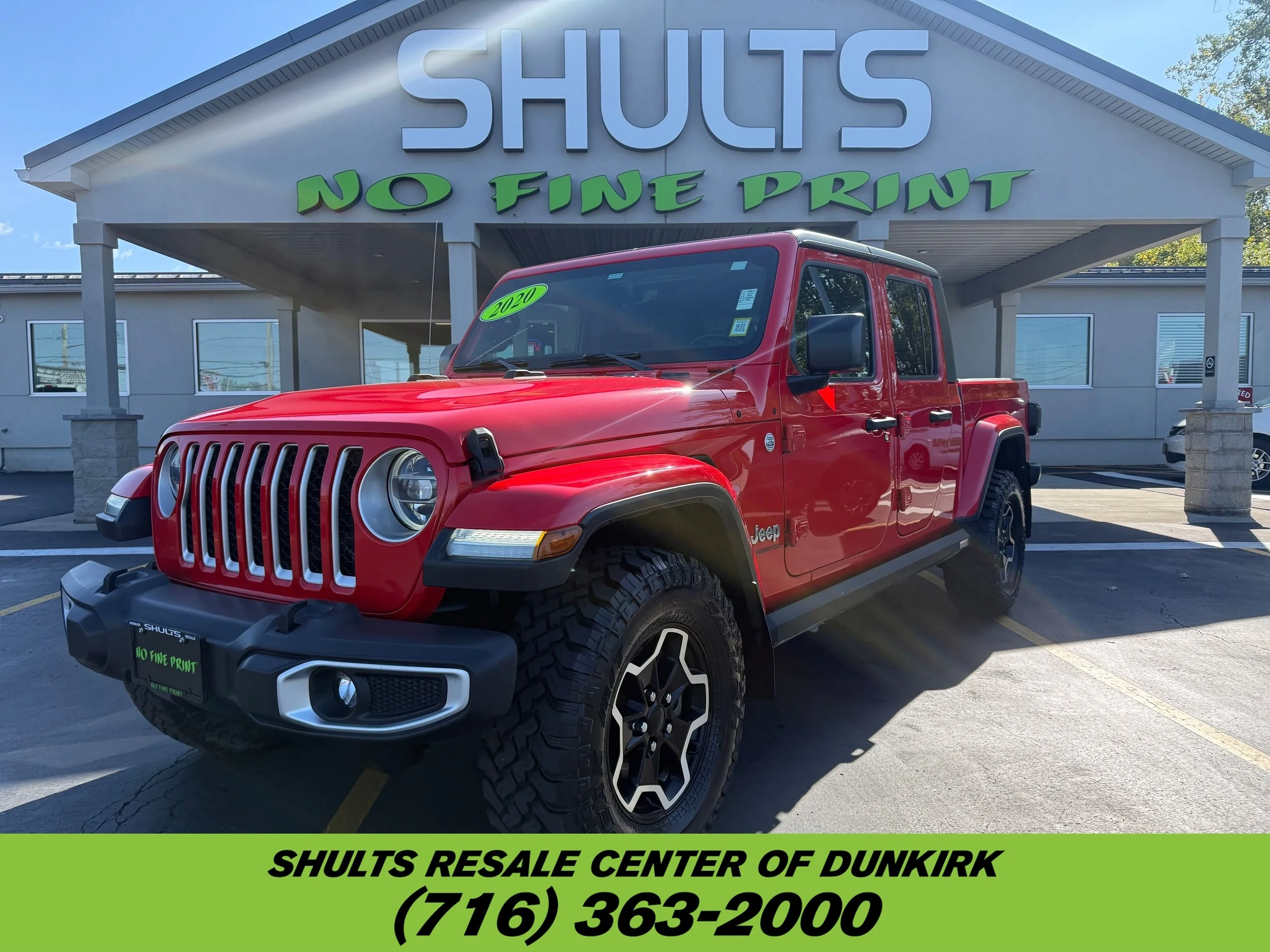 Used 2020 Firecracker Red Clearcoat Jeep Overland image 1