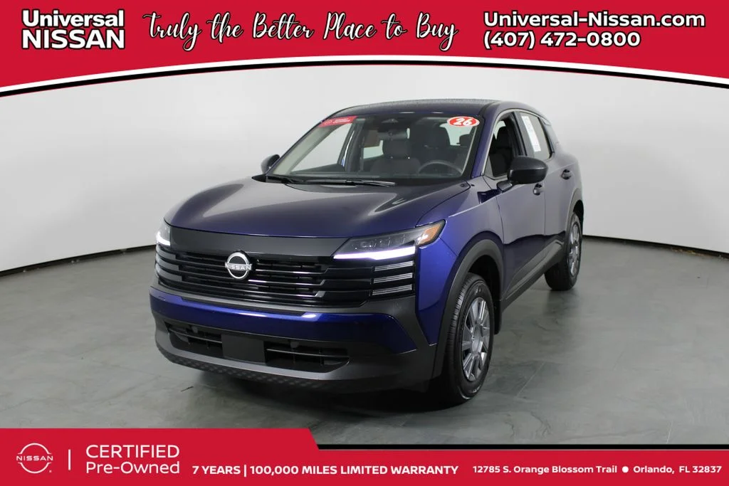 Certified Used 2026 Blue Nissan S image 1