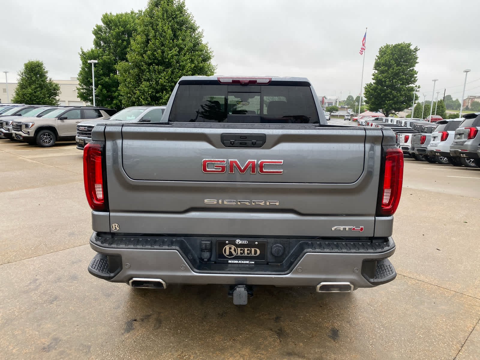 Used 2022 Satin Steel Metallic GMC AT4 image 5