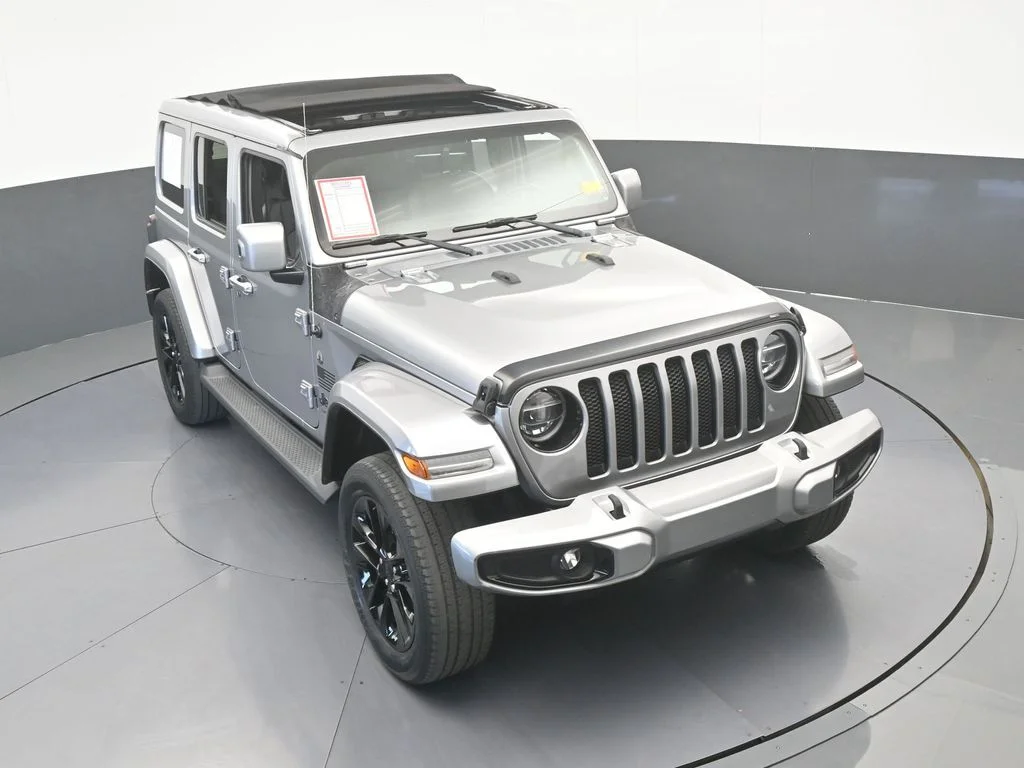Used 2021 Billet Silver Metallic Clearcoat Jeep Unlimited Sahara High Altitude image 55
