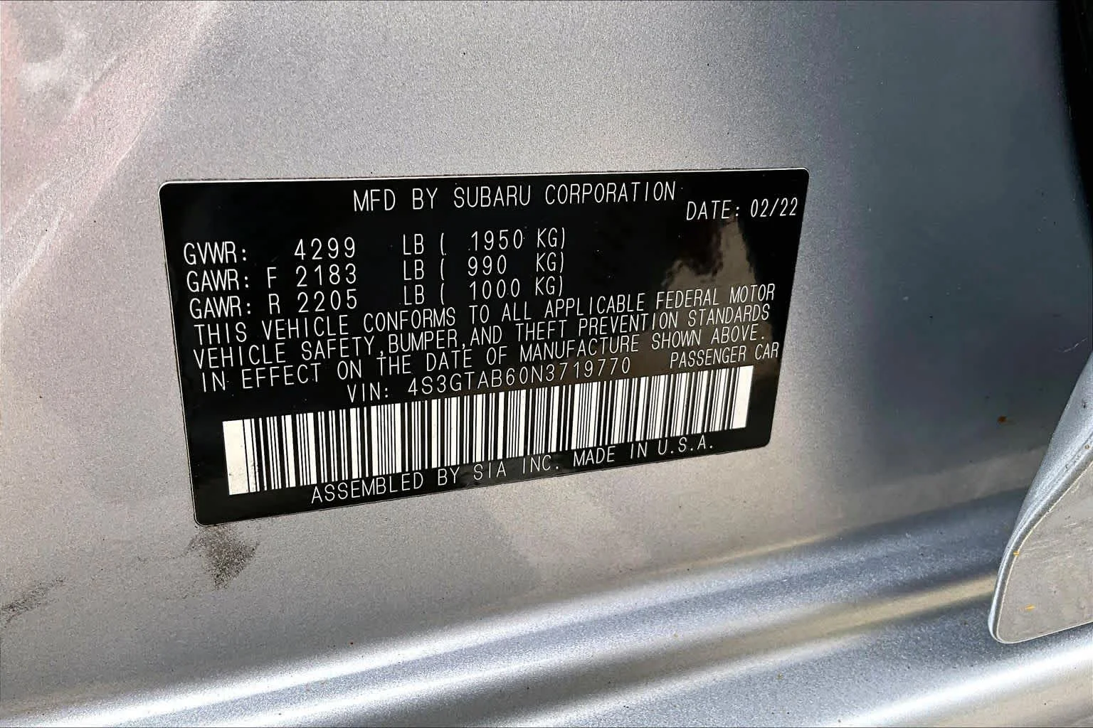 Used 2022 Ice Silver Metallic Subaru  image 35