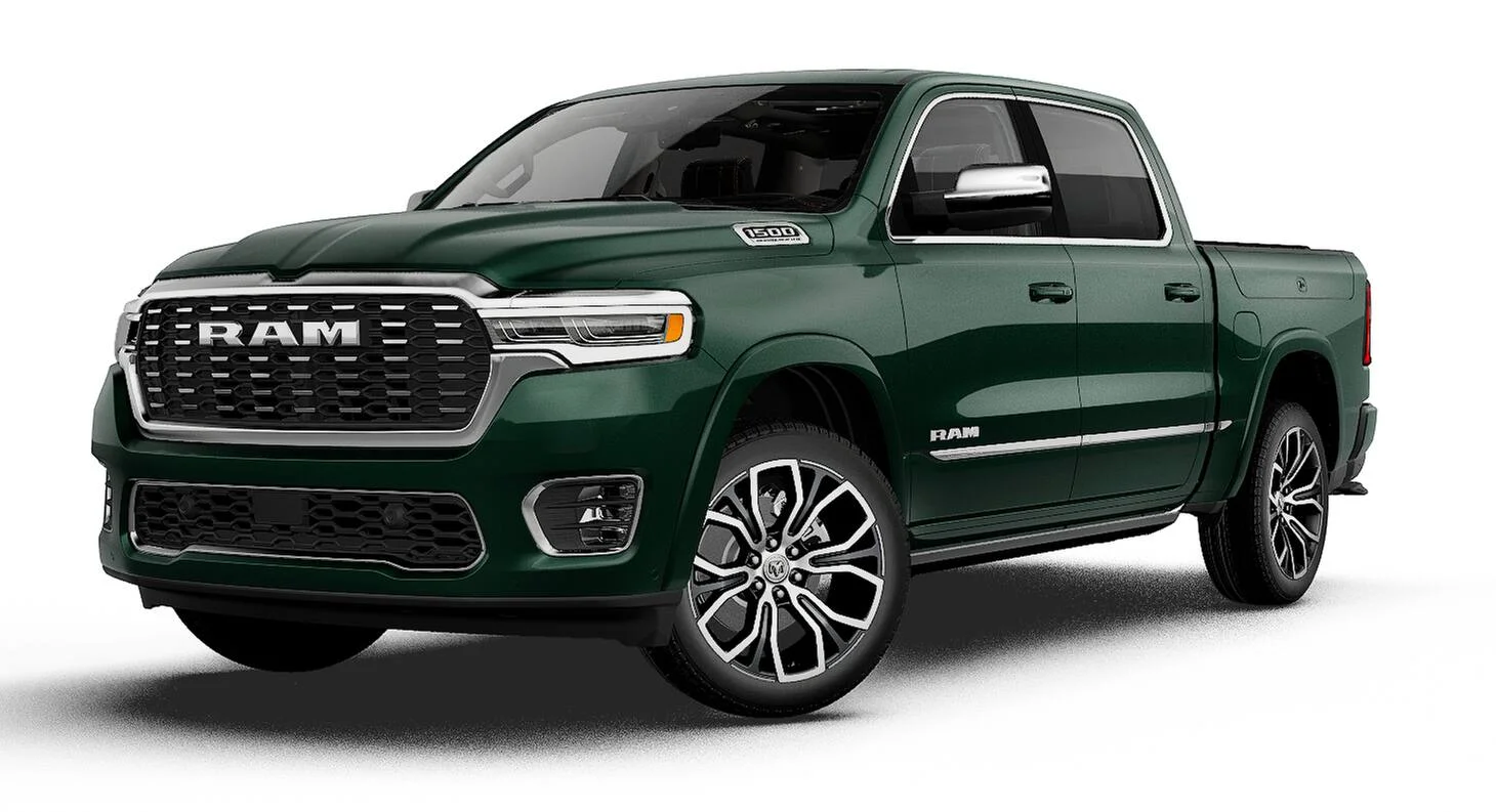 New 2027 Serrano-Green Metallic Exterior Paint RAM Tungsten image 13