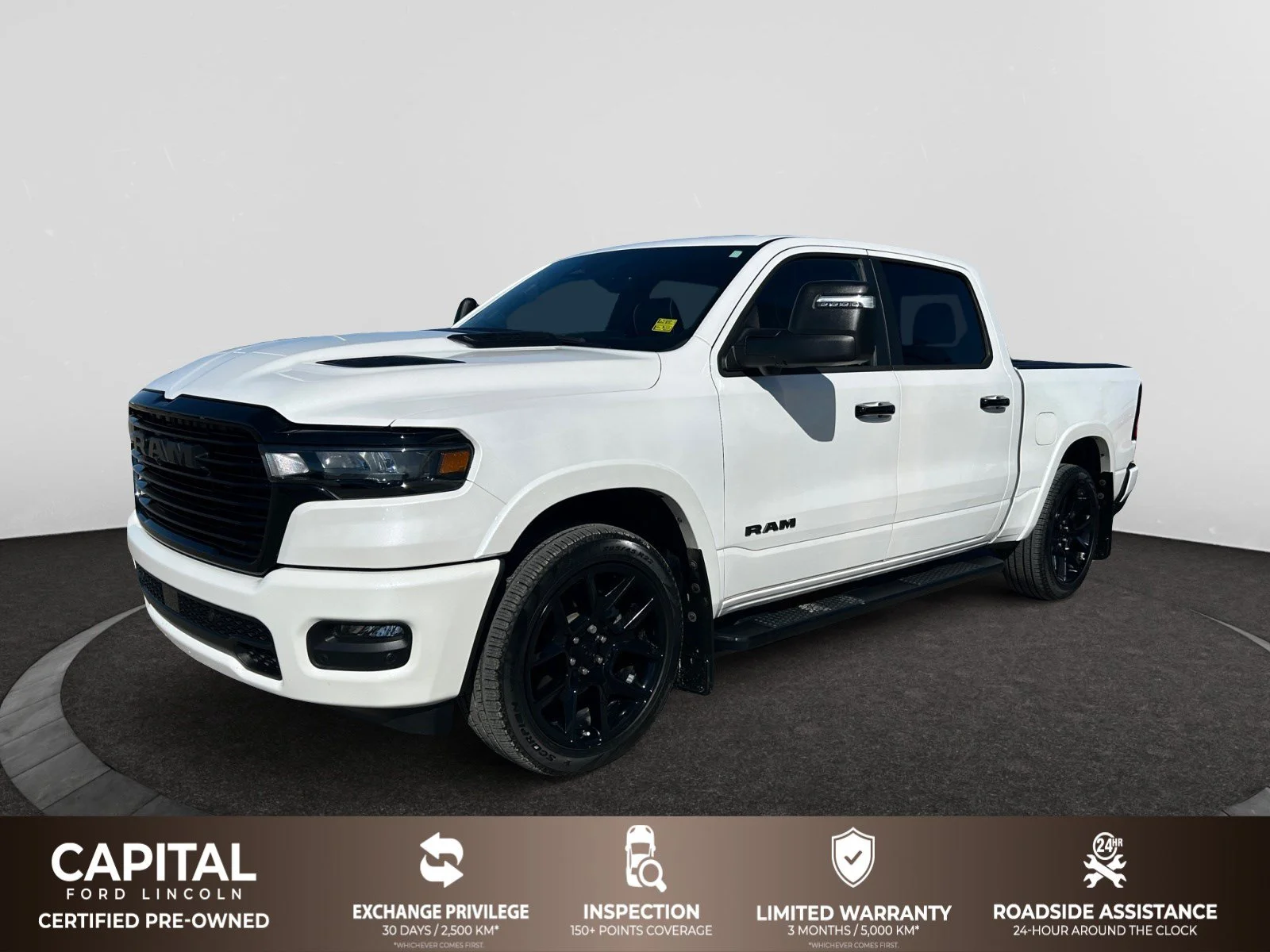 Used 2025 Ivory Tri-Coat Pearl Ram Laramie image 1