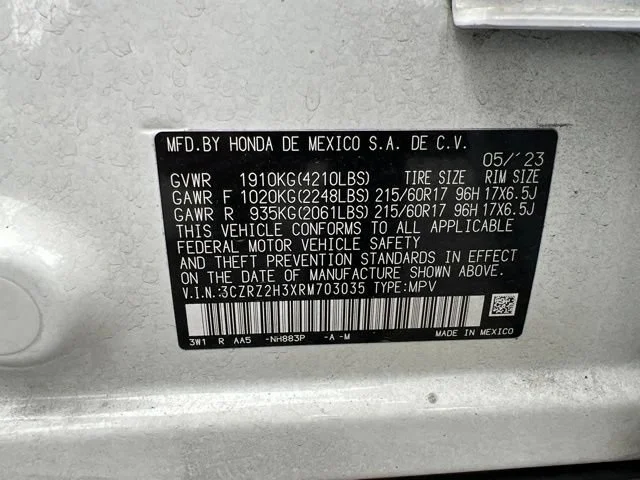 Used 2024 Platinum White Pearl Honda LX image 11