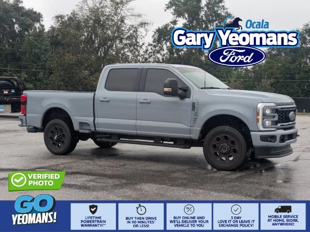 Certified Used 2025 Glacier Gray Metallic Ford Lariat image 1