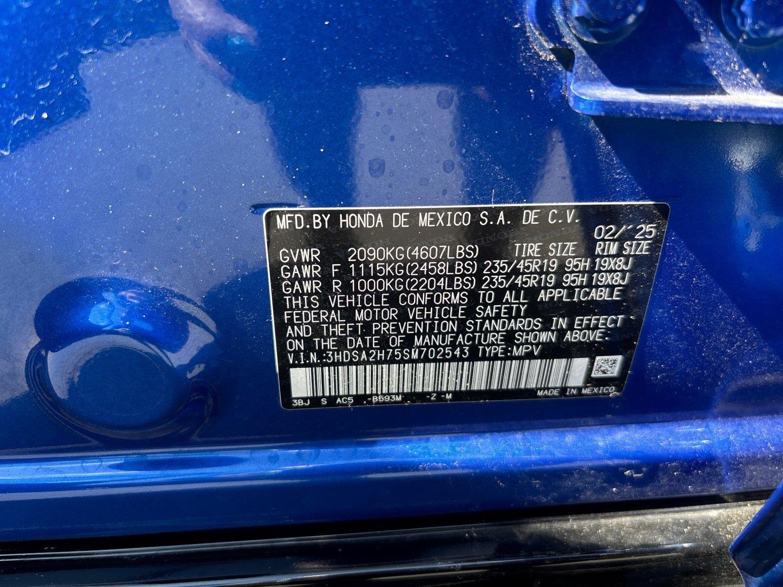 Used 2025 Adriatic Blue Sea Metallic Acura w/A-Spec Advance Package image 12