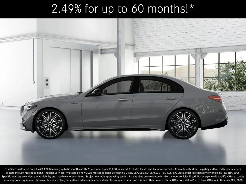 New 2026 MANUFAKTUR Alpine Grey Mercedes-Benz AMG® C 43 4MATIC Sedan image 34