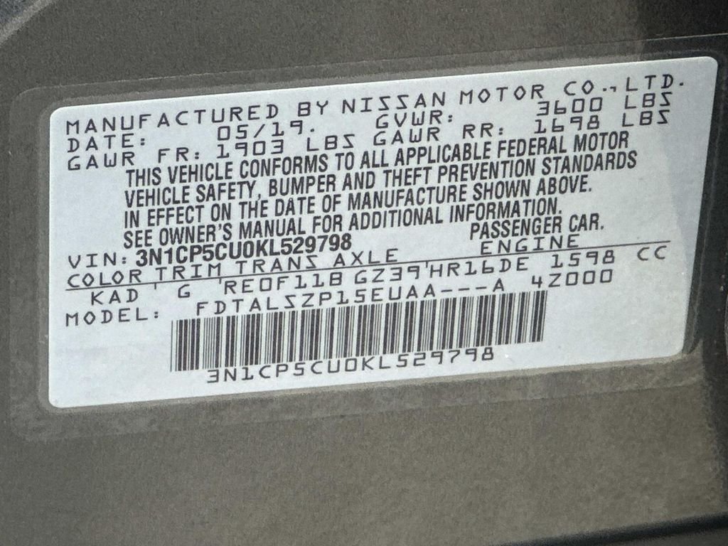 Used 2019 Gun Metallic Nissan SV image 29