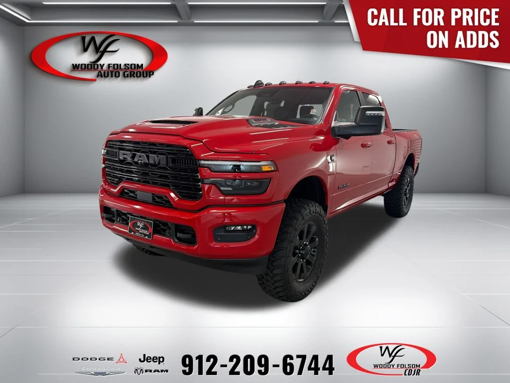New 2026 Flame Red Clear-Coat Exterior Paint RAM Laramie image 1
