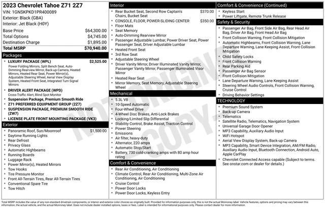 2023 Chevrolet Tahoe Z71 - Photo 5