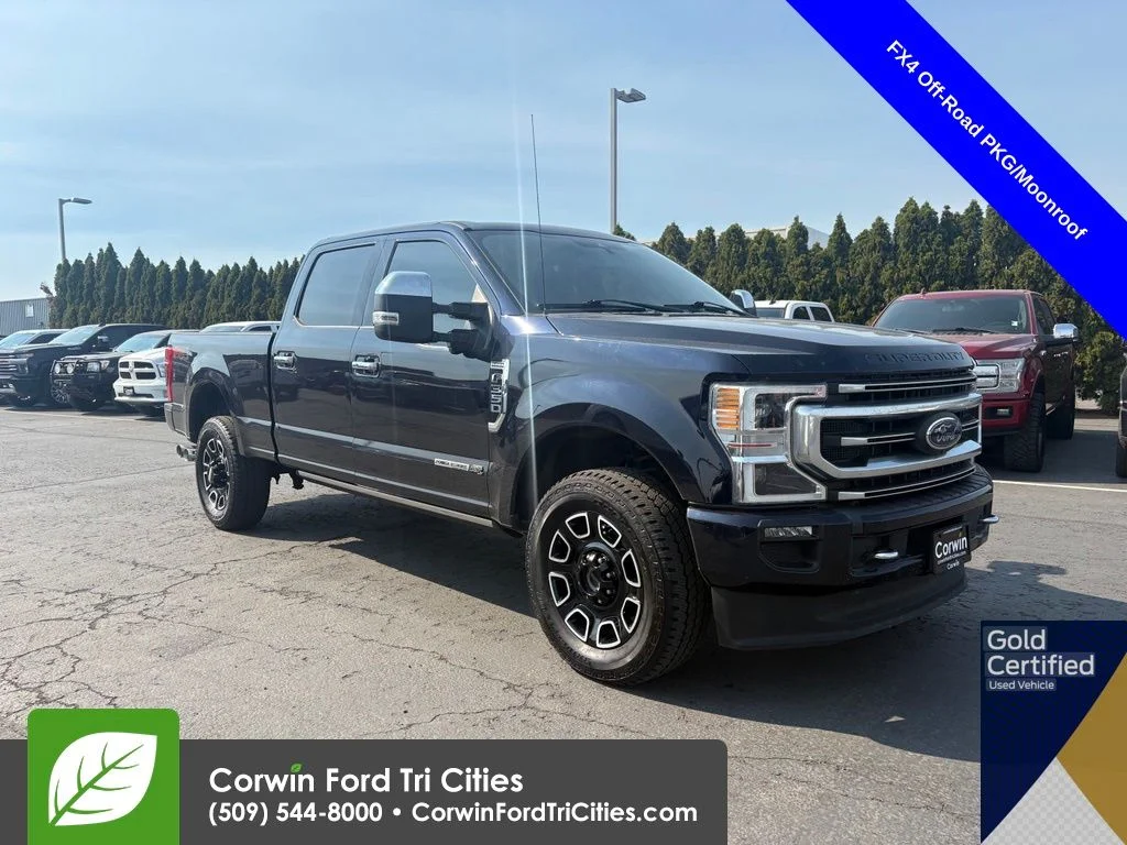 Used 2021 Antimatter Blue Metallic Ford  image 1