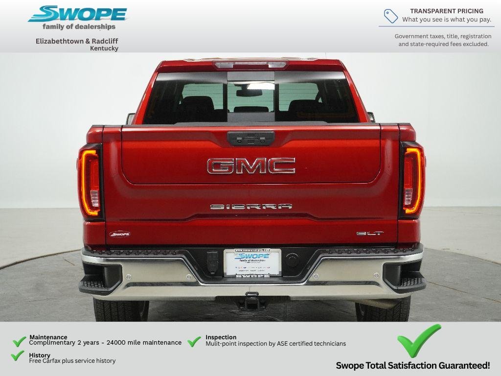 Used 2024 Volcanic Red Tintcoat GMC SLT image 4
