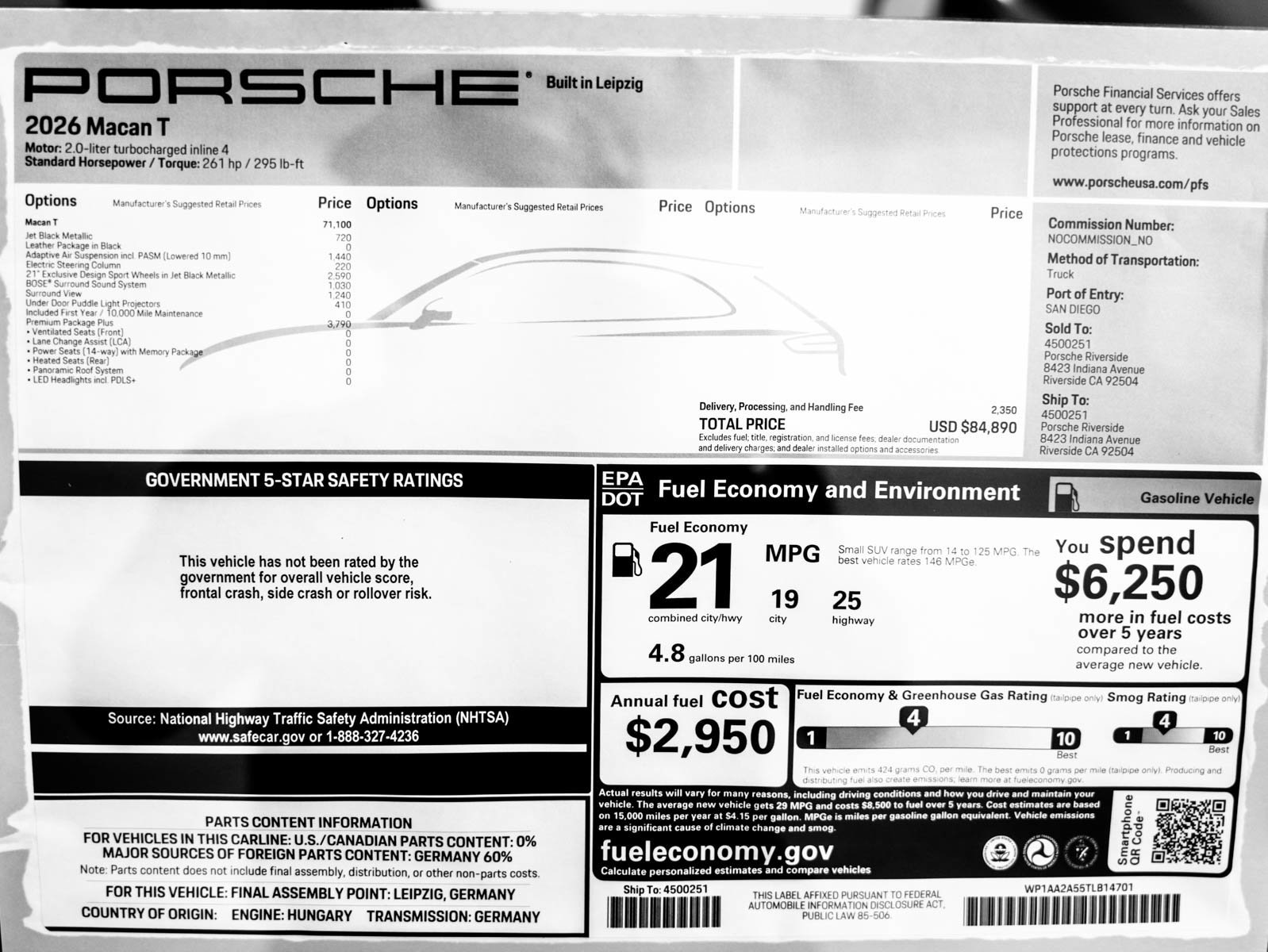 New 2026 JET BLACK Porsche T image 36