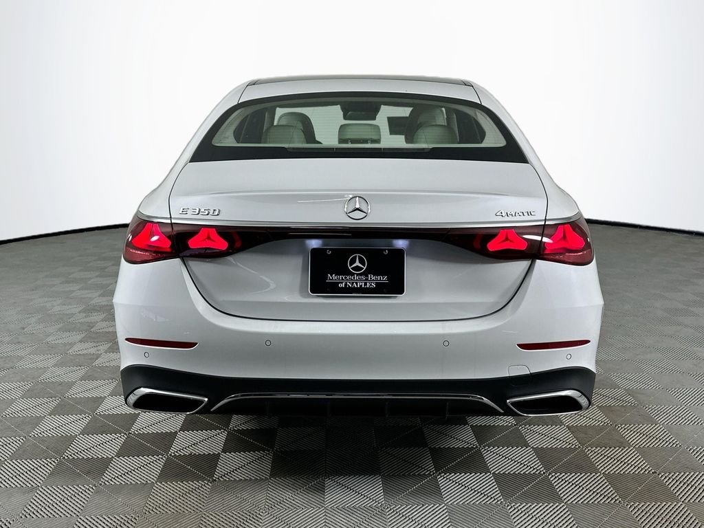 New 2026 MANUFAKTUR Moonlight White Metallic Mercedes-Benz E 350 image 6