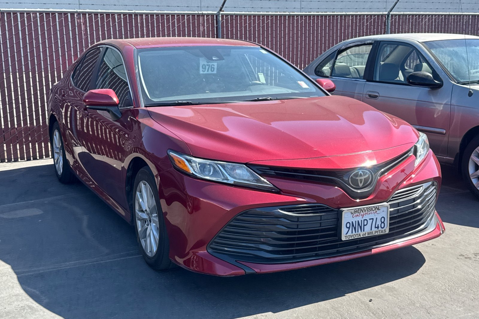 Used 2020 Red Toyota LE image 2