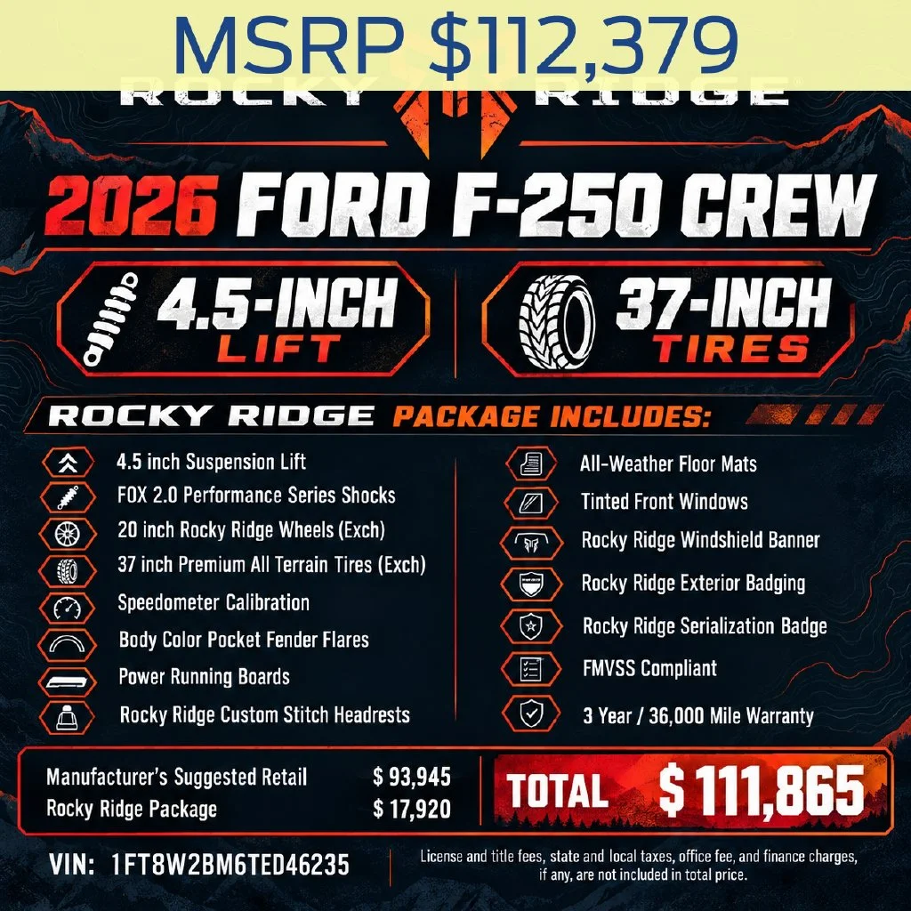 New 2026 Agate Black Metallic Ford F-250® Lariat® image 45
