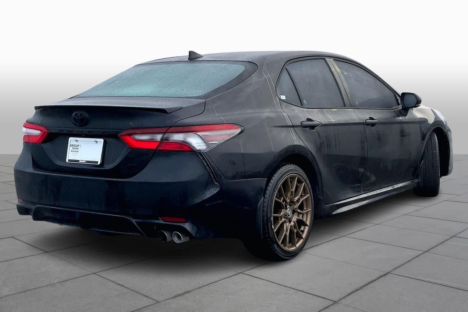 Used 2023 Midnight Black Metallic Toyota SE Nightshade image 12