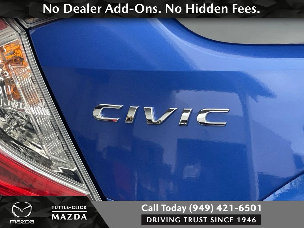 Used 2020 Blue Honda EX image 17
