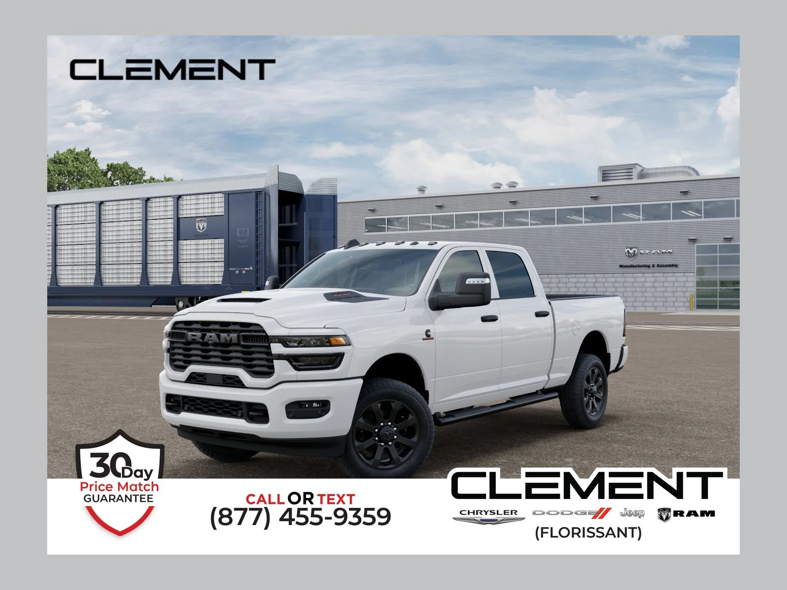 New 2027 Bright White Clearcoat RAM Black Express image 1