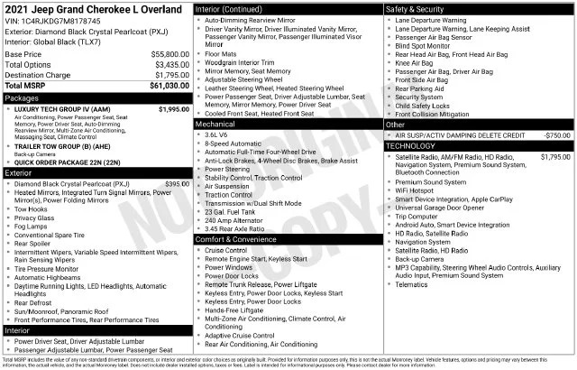 Used 2021 Black Jeep Overland image 4