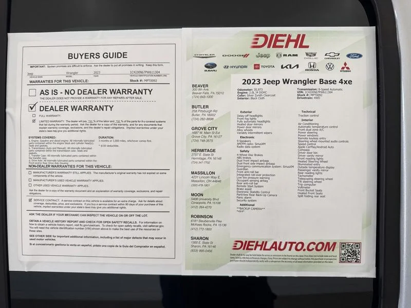 Used 2023 Silver Jeep Base 4xe image 8
