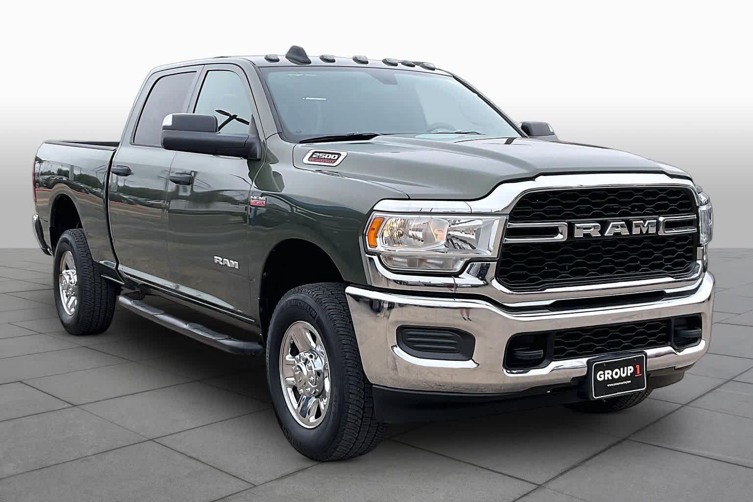Used 2021 Olive Green Pearlcoat Ram Tradesman image 2
