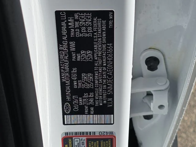 Used 2022 Gray Hyundai Limited image 23