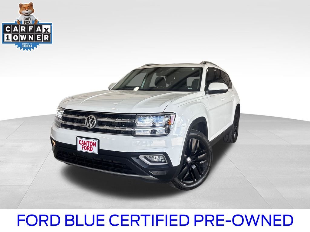 Certified Used 2019 Pure White Volkswagen SEL Premium image 1