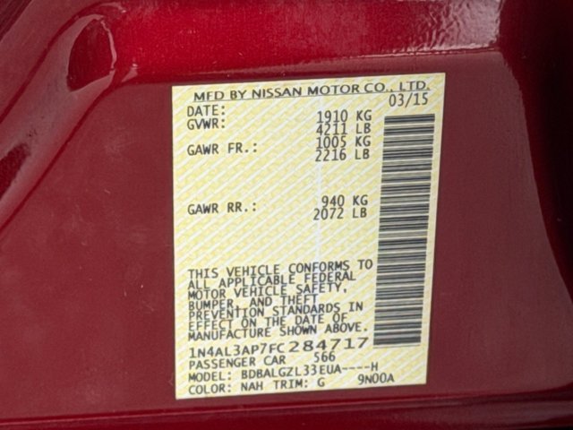 Used 2015 Red Nissan 2.5 S image 35