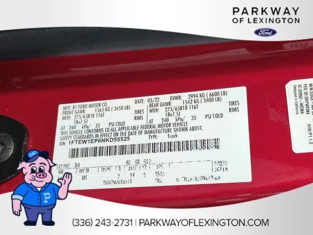 Used 2022 Red Ford XLT image 36