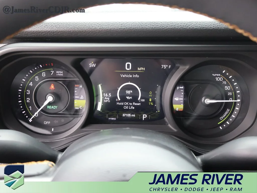 Used 2024 Black Jeep Willys 4xe image 28
