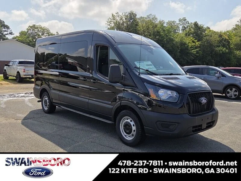 New 2026 Agate Black Metallic Ford Passenger Van XL image 1