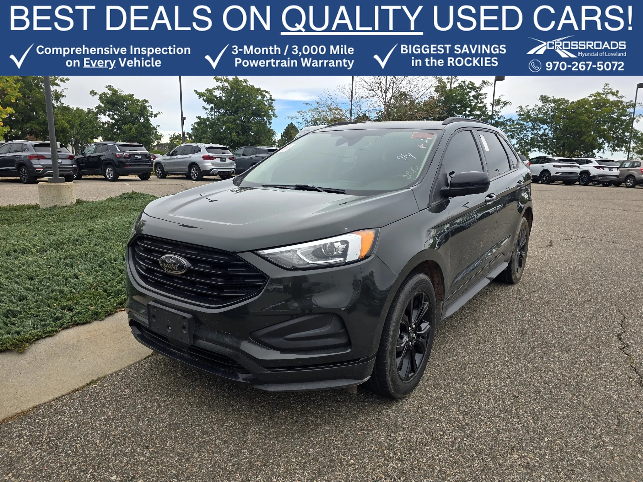 Used 2024 Forged Green Metallic Ford SE image 1