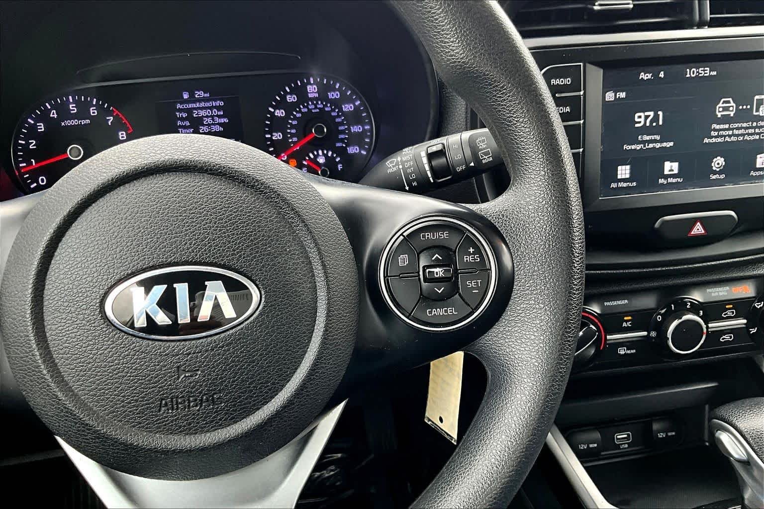 Used 2021 Snow White Pearl Kia LX image 23