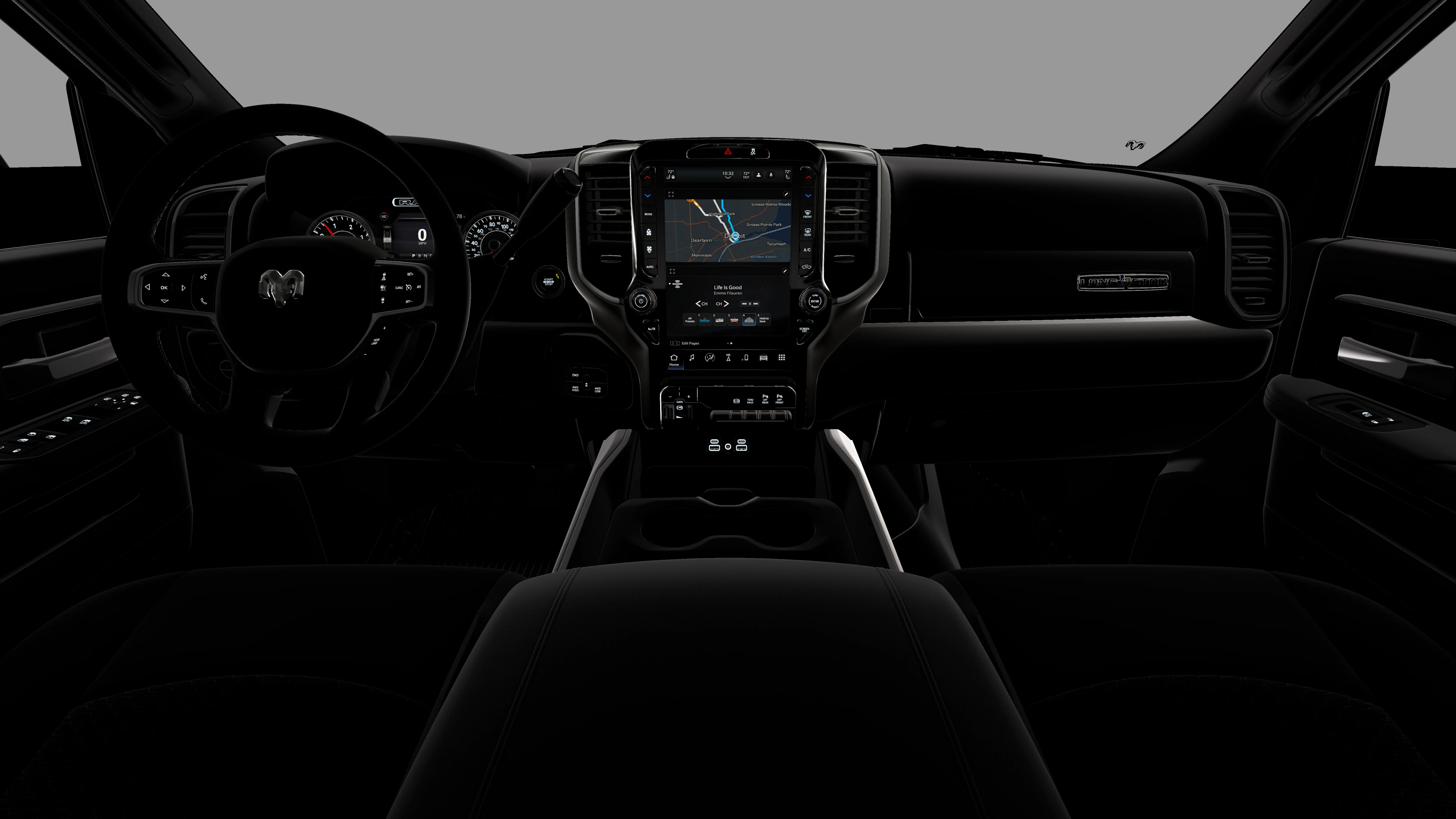 New 2026 Diamond Black Crystal Pearl-Coat Exterior Paint RAM LONE STAR image 18