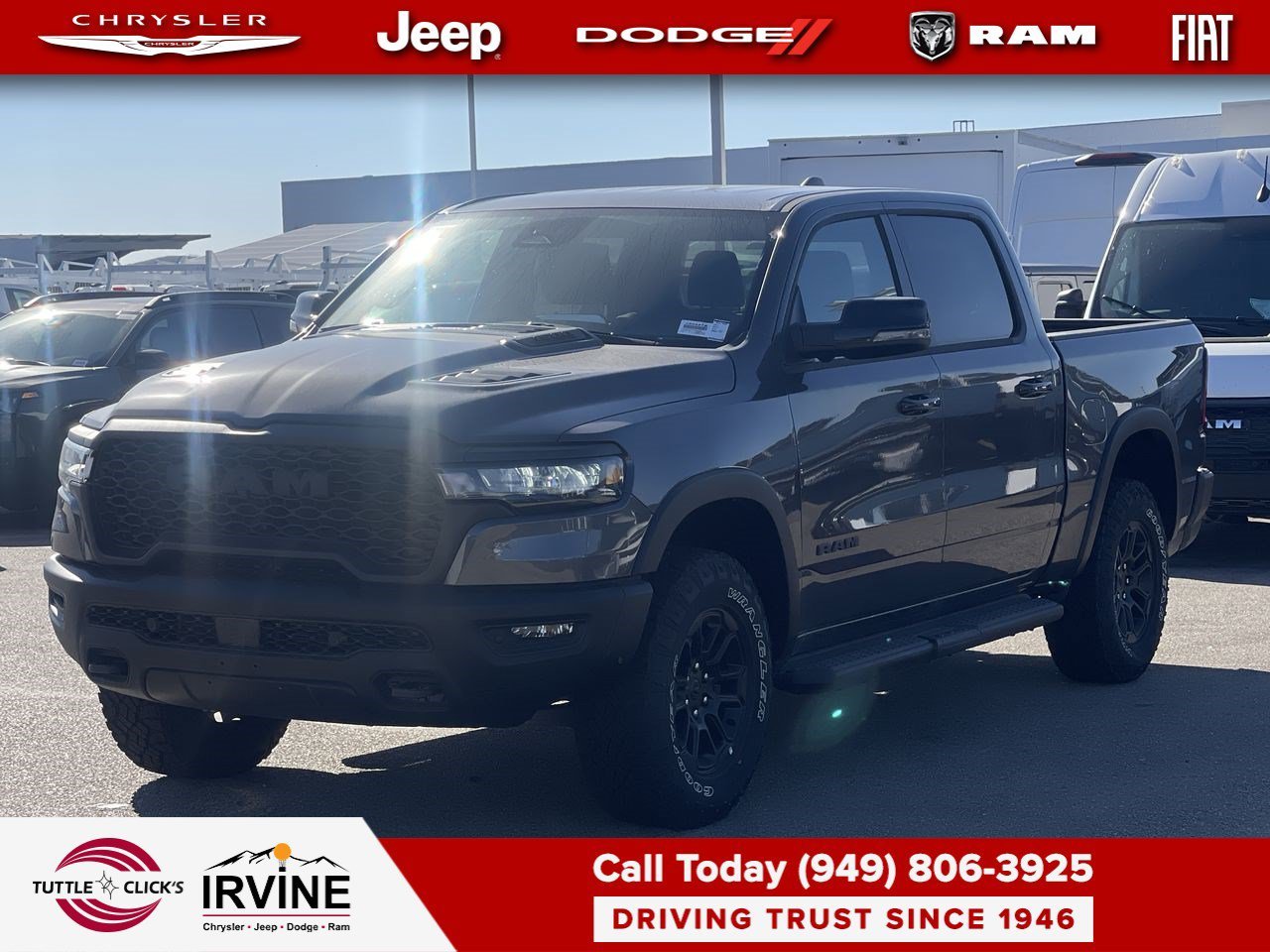 New 2026 Granite Crystal Metallic Clear-Coat Exterior Paint RAM Rebel image 3