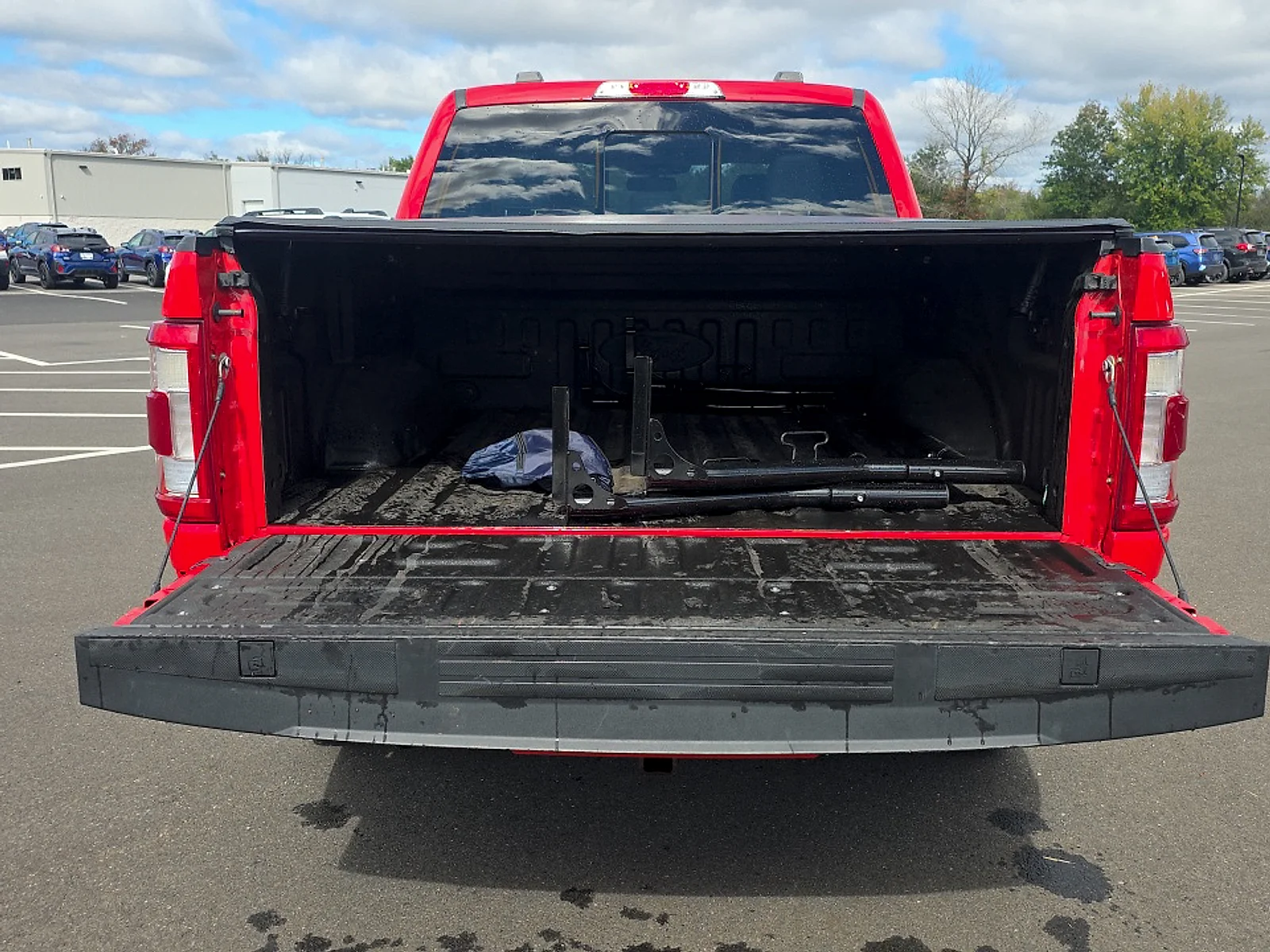 Used 2021 Race Red Ford LARIAT image 8