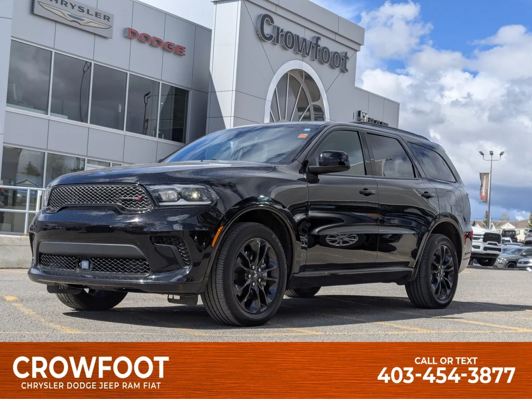 Certified Used 2024 Black Dodge SXT Plus - - AWD - Blacktop Pkg - 3rd-Row Seating (7-Pass) - Power Sunroof & More! image 1