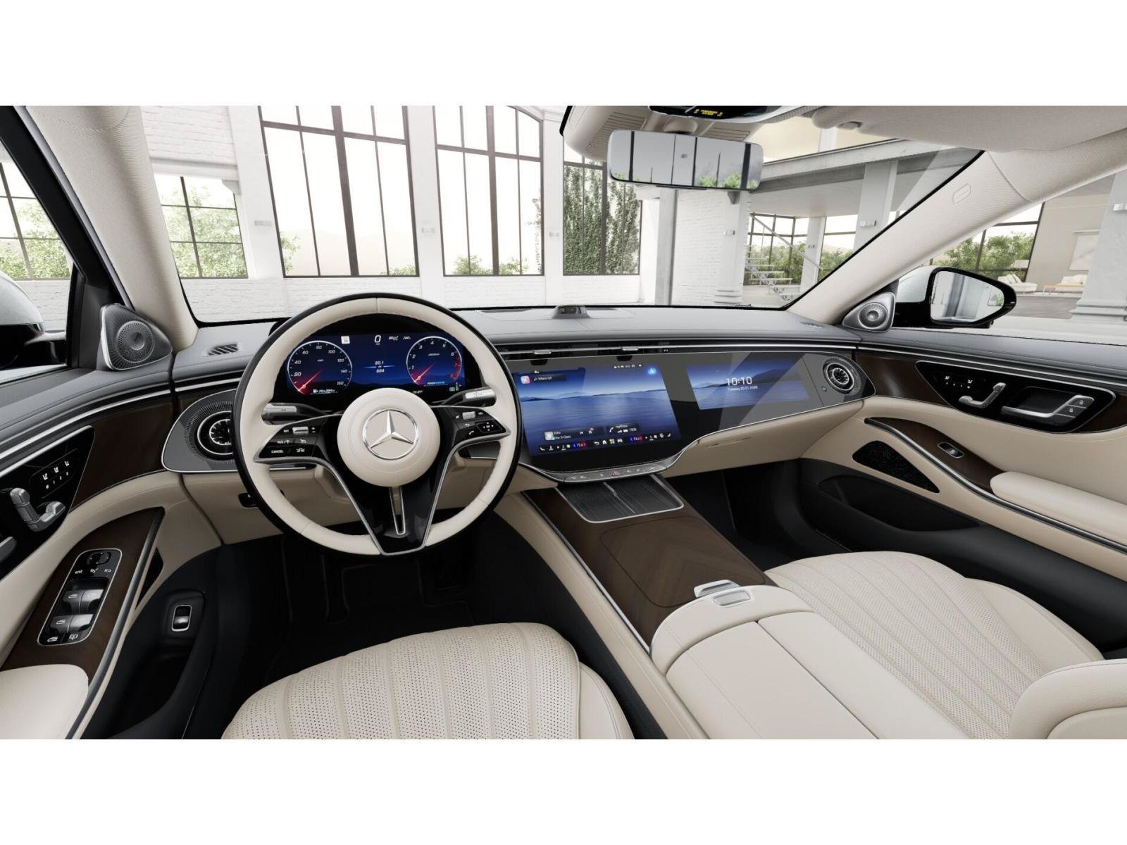 New 2027 MANUFAKTUR Moonlight White Metallic Mercedes-Benz S 500 4MATIC® Sedan image 3