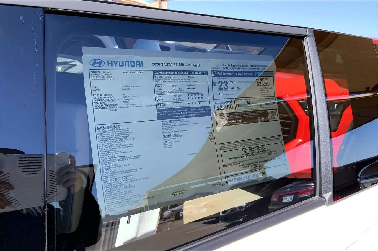 New 2026 Serenity White Hyundai SEL AWD image 18
